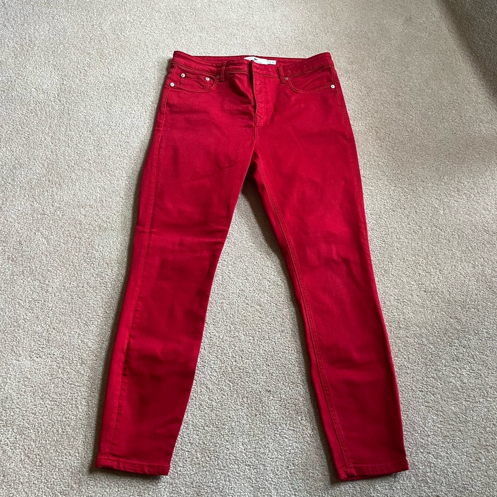 Women's Red Jeans
